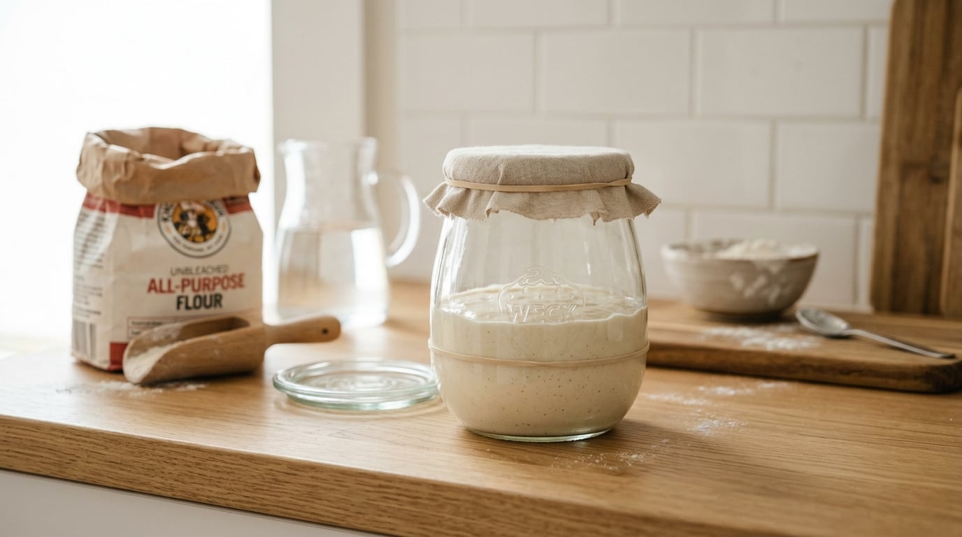 How to Make Sourdough Starter From Scratch: 7-Day Guide