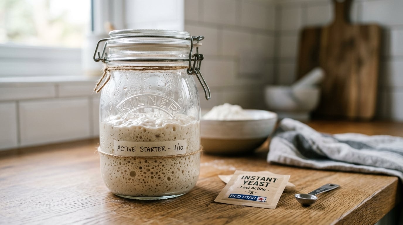 How to Make Sourdough Starter with Yeast (Fast Method)